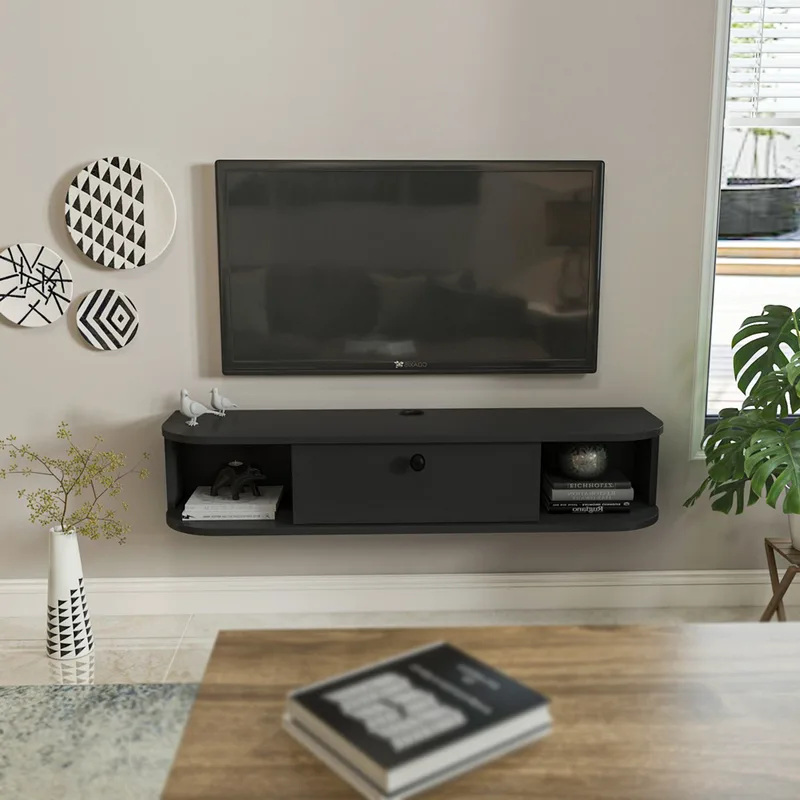 Έπιπλο Τηλεόρασης Ibarra - Anthracite 875Zna5365 (120x23,4x29,6 cm)