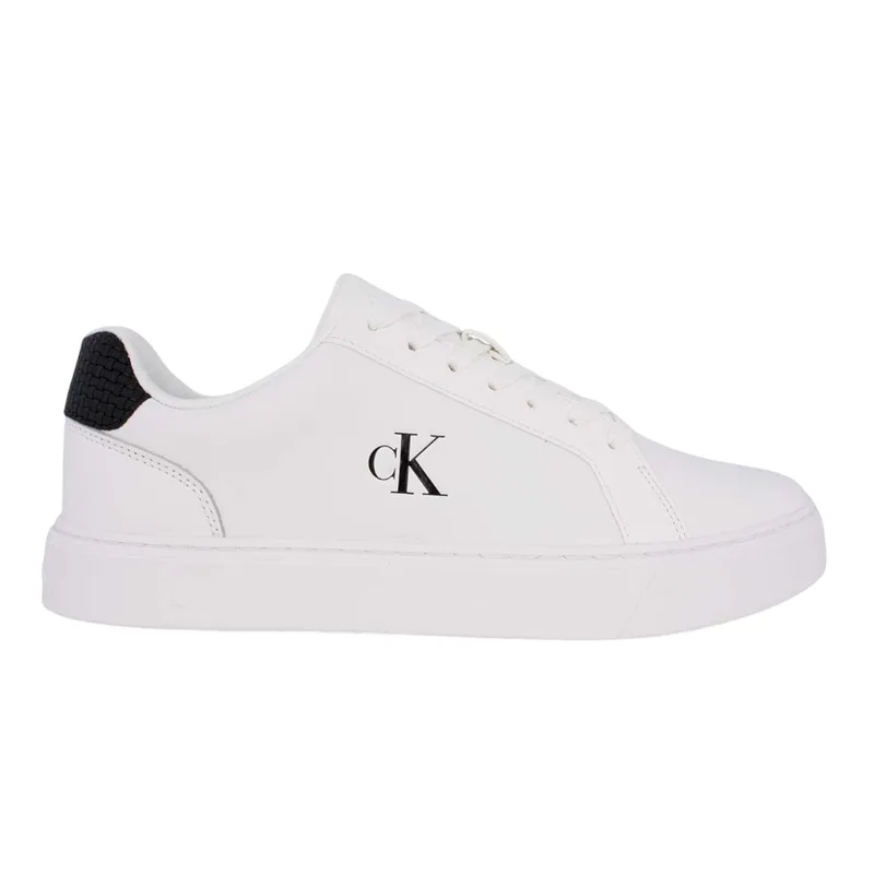 Ανδρικά Δερμάτινα Sneakers Calvin Klein YM0YM01447-01W Λευκά