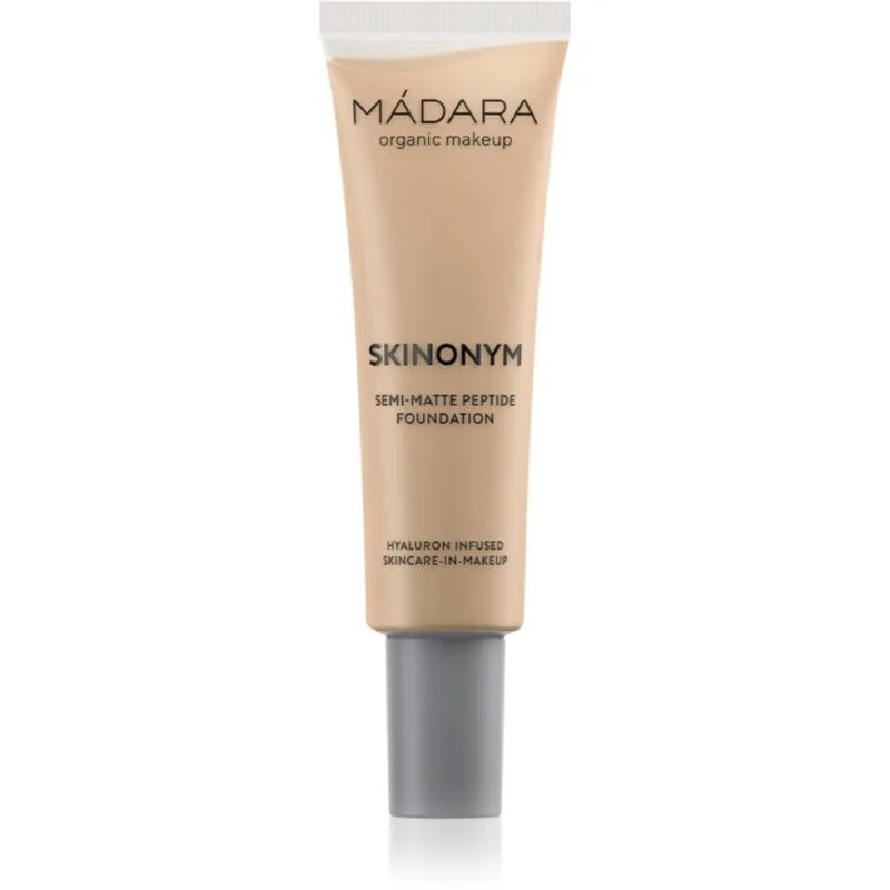 MÁDARA Skinonym Semi-Matte Peptide μακράς διαρκείας μεικ απ με πεπτίδια απόχρωση True Μπεζ 35 30 ml