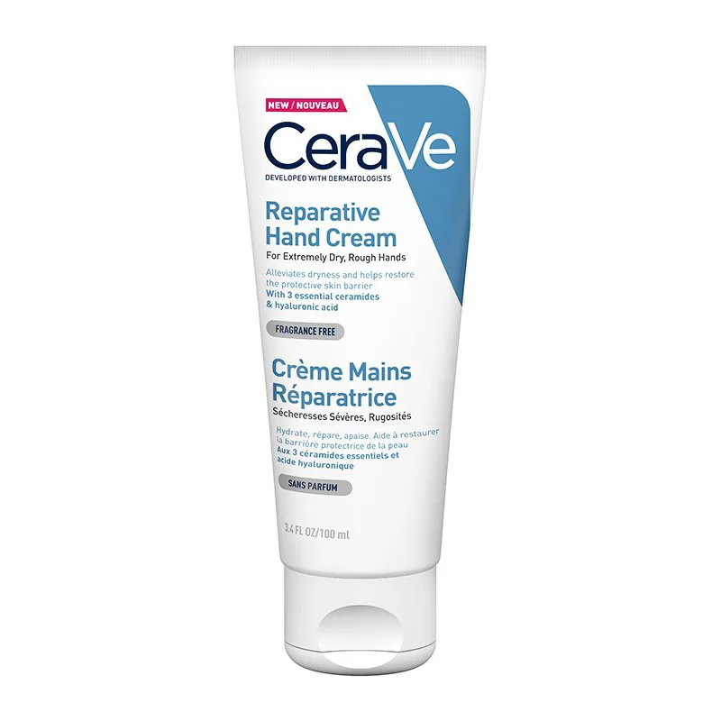 CeraVe Reparative for Extremely Dry, Rough Hands Cream Επανορθωτική Κρέμα Χεριών για Πολύ Ξηρό & Τραχύ Δέρμα 100ml