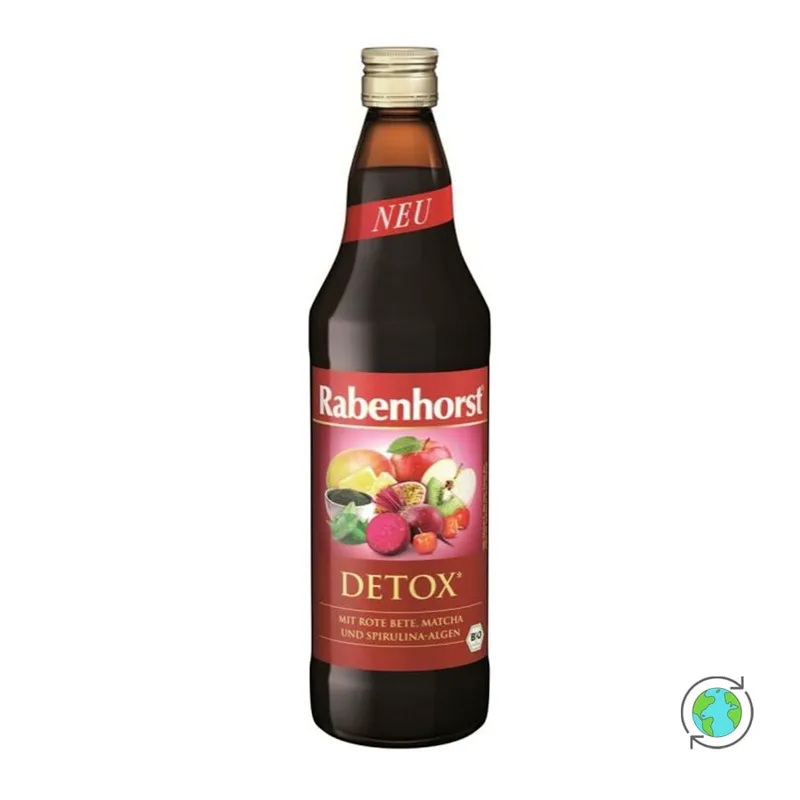 100% Βιολογικός Detox Χυμός Φρούτων - Rabenhorst - 750ml Γερμανία No Sugar Added Gluten Free Lactose Free Vegan Organic Palm Oil Free