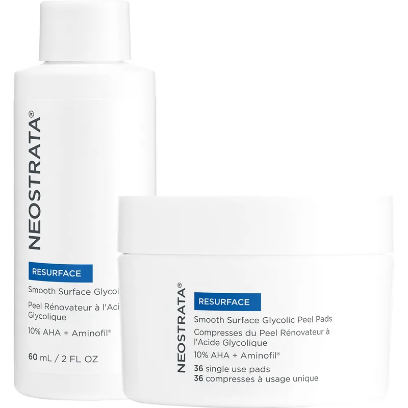 Neostrata Resurface Smooth Surface Glycolic Peel High Strength Exfoliating Treatment Kit Χημικό Peeling Προσώπου Ισχυρής Απολεπιστικής Δράσης για Βελτίωση Υφής με Γλυκολικό Οξύ 10%, AHA & Aminofil 60ml