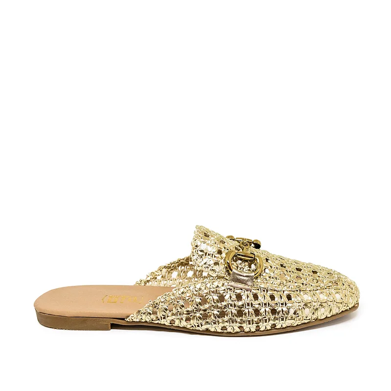 Bigshoes GA1164-06 Δερμάτινο Mule Χρυσό