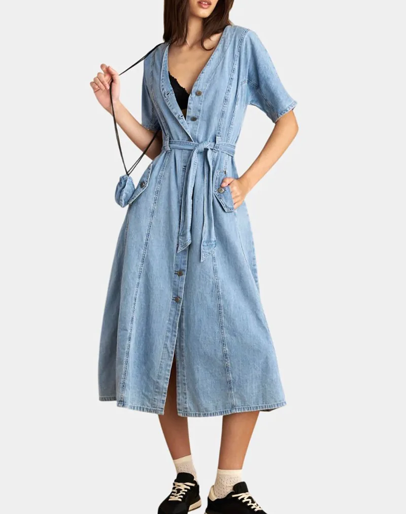 ATTRATTIVO ΦΟΡΕΜΑ&ΖΩΝΗ&ΤΣΑΝΤΑ 9922952-LBLUE DenimLightBlue