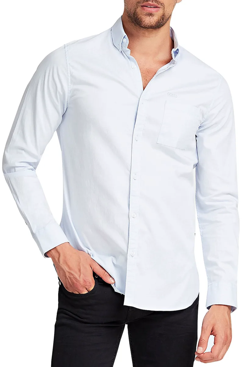 Πουκάμισο Μακρυμάνικο Guess Jefferson M01H21WCJR0-TWHT Ανδρικό