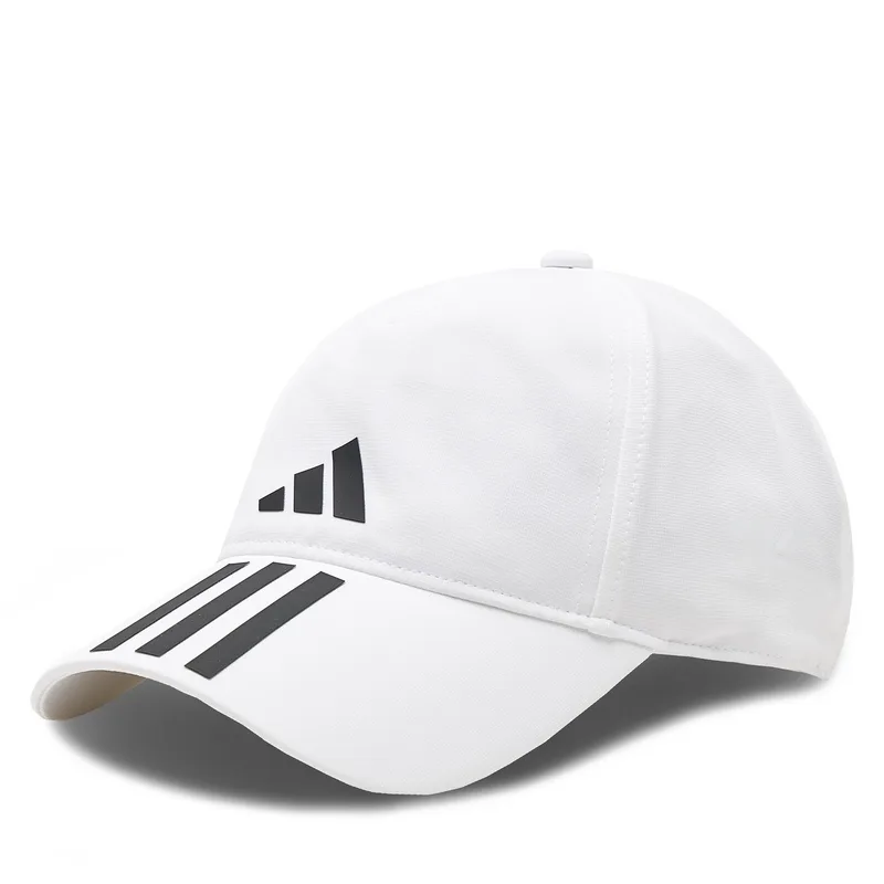 Καπέλο Jockey adidas 3-Stripes AEROREADY Running Training Baseball Cap HT2043 Λευκό