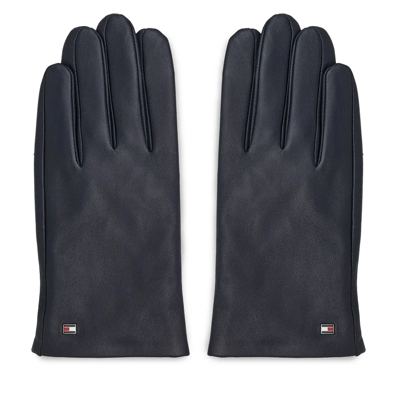 Γάντια Ανδρικά Tommy Hilfiger Essential Flag Leather Gloves AM0AM11482 Σκούρο μπλε