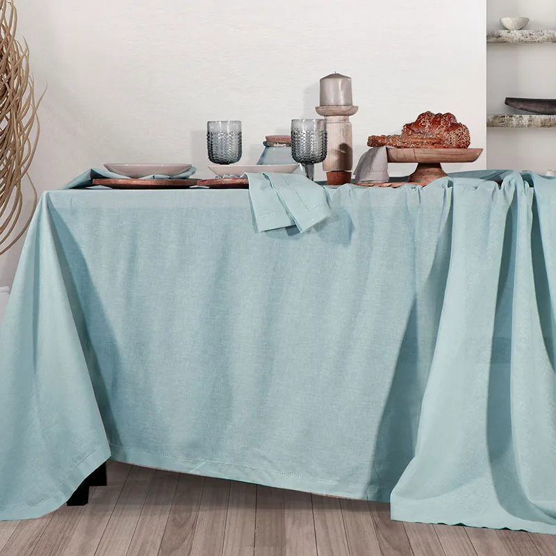 Τραπεζομάντηλο 150x300 Nef Nef Cotton-Linen Aqua (150x300)