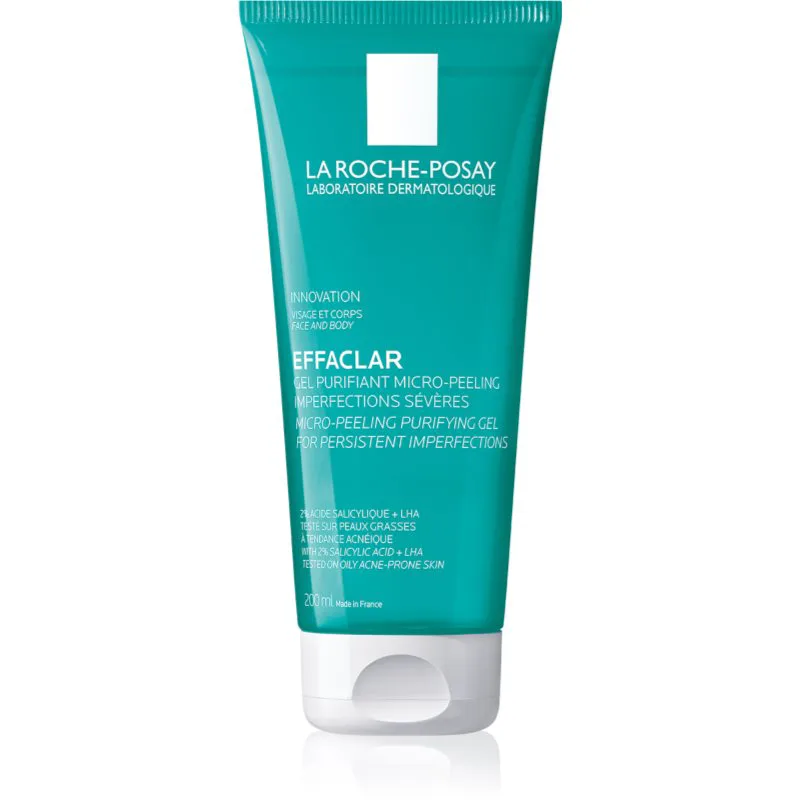 La Roche-Posay Effaclar καθαριστικό απολεπιστικό τζελ για λιπαρή και προβληματική επιδερμίδα 200 ml