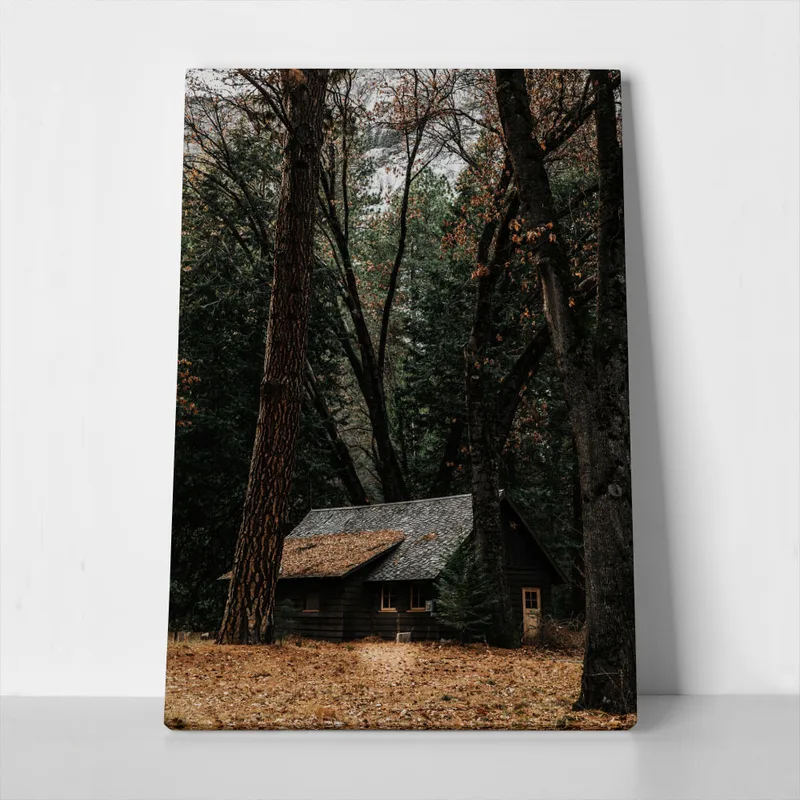 Πίνακας σε Καμβά RUSTIC FARMHOUSE FOREST CABIN 3