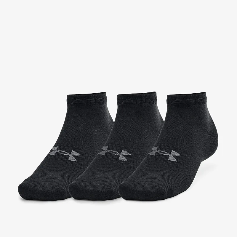 Under Armour Essential Low Cut Socks 3-Pack Black M
