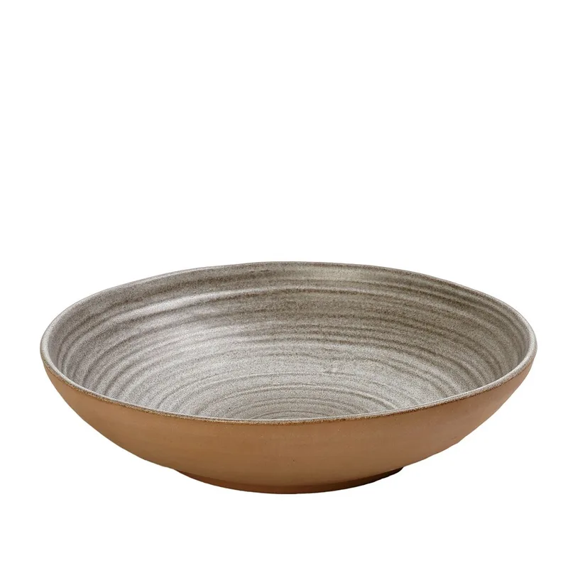 Σαλατιέρα Stoneware Γκρι Calabria ESPIEL 26x6,5εκ. REP107K3 (Σετ 3 Τεμάχια) (Χρώμα: Γκρι, Υλικό: Stoneware) - ESPIEL - REP107K3