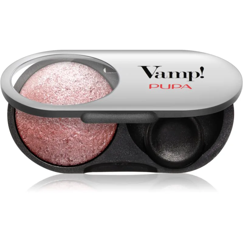 PUPA Milano Vamp! Radiant Baked Eyeshadow μακράς διαρκείας λαμπερές σκιές ματιών απόχρωση 105 Eden Rose - WET & DRY 1 γρ