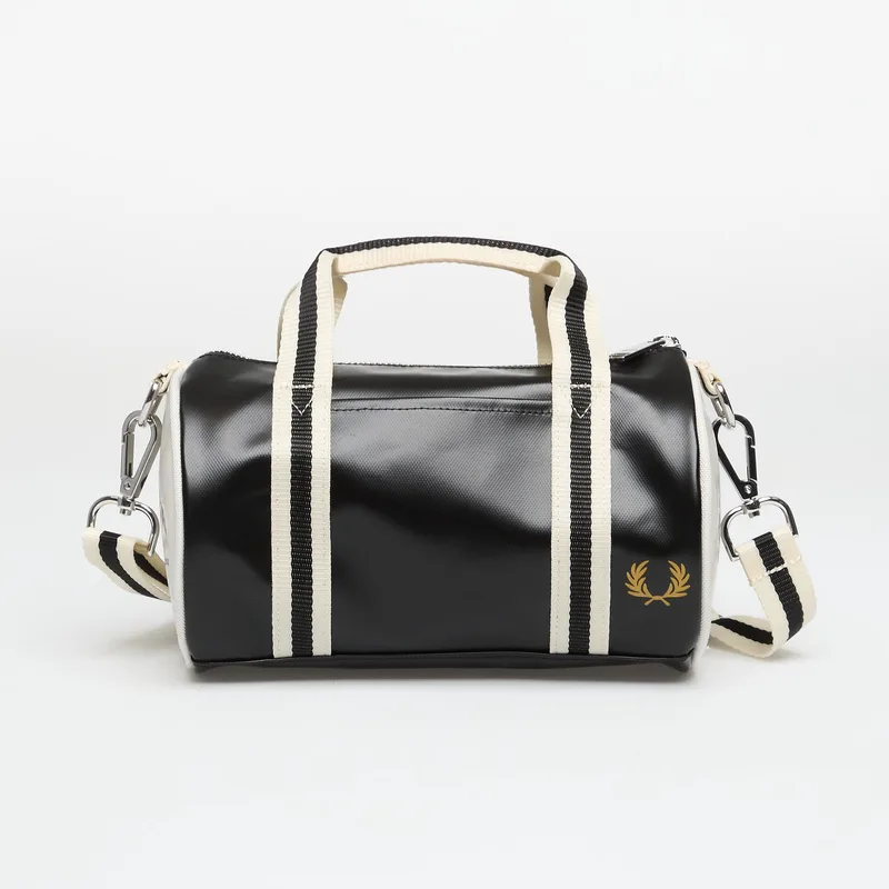 Τσάντα Fred Perry Classic Mini Barrel Bag Black/ Ecru Universal