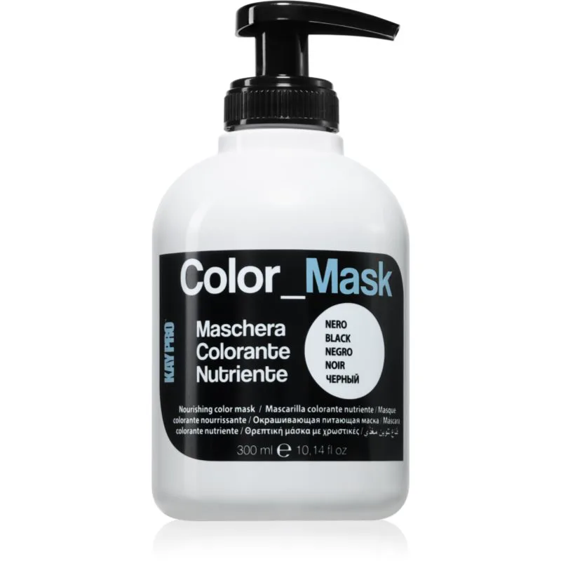 Kaypro Color Mask Nourishing Color Mask Μάσκα με τεχνολογία bonding color για τα μαλλιά απόχρωση Black 300 ml