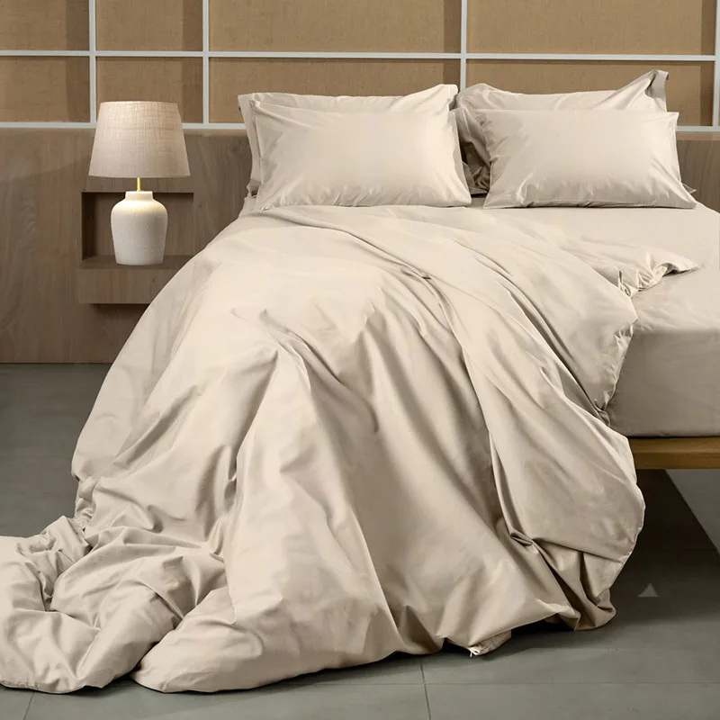 Σεντόνια King Size (Σετ) 280X300 Sunshine Omnia Μπεζ Χωρίς Λάστιχο (280x300)