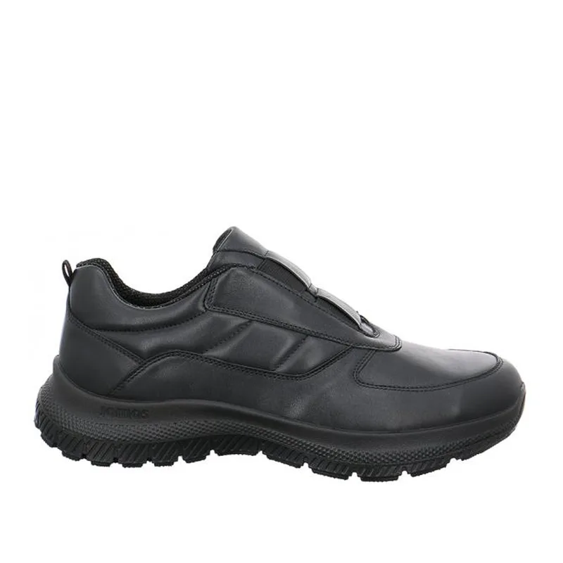 Jomos 33039815000 Aνατομικό Δερμάτινο Comfort Casual Μαύρο