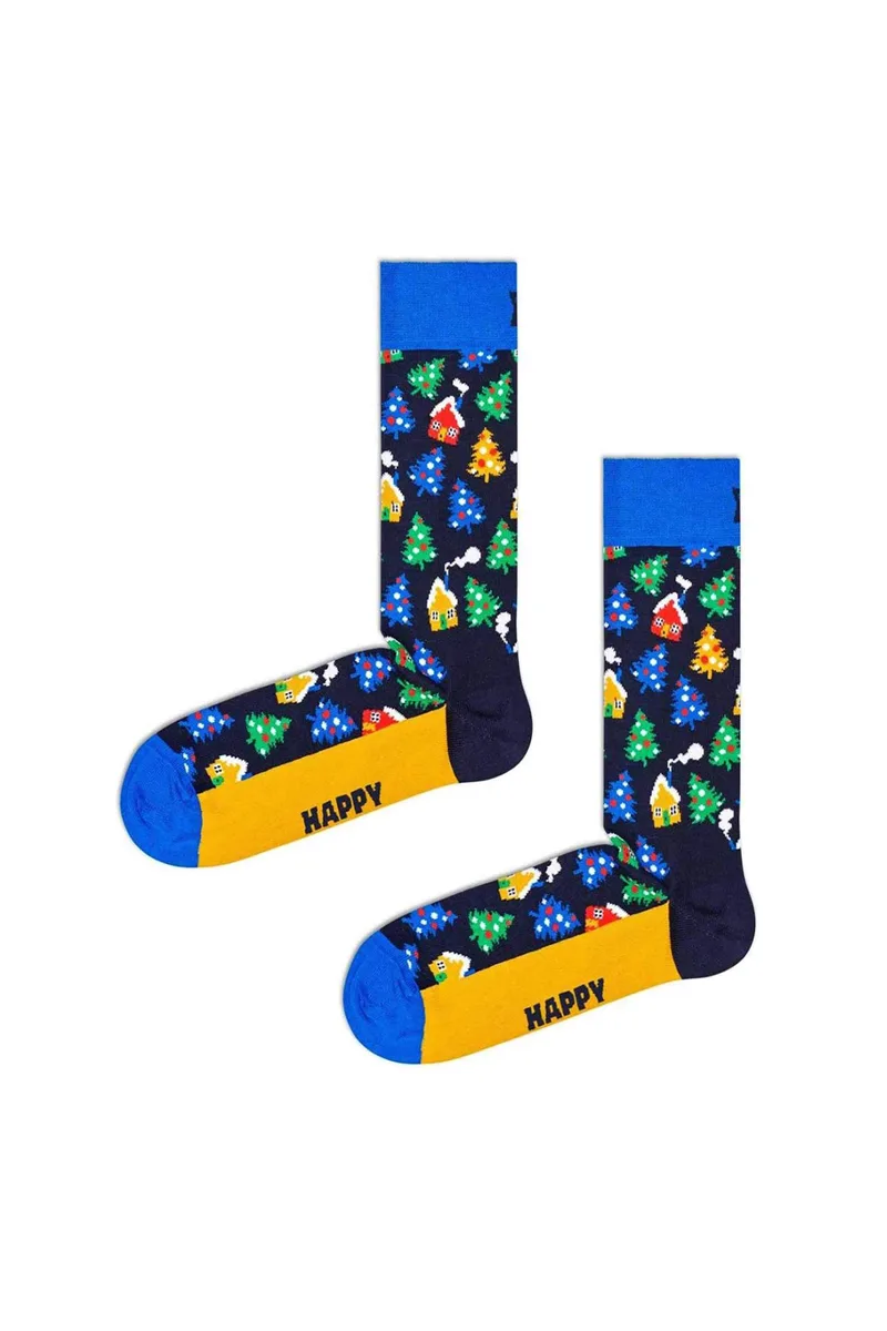 Happy Socks unisex κάλτσες "Winterland" - WIN01-6350 Πολύχρωμο
