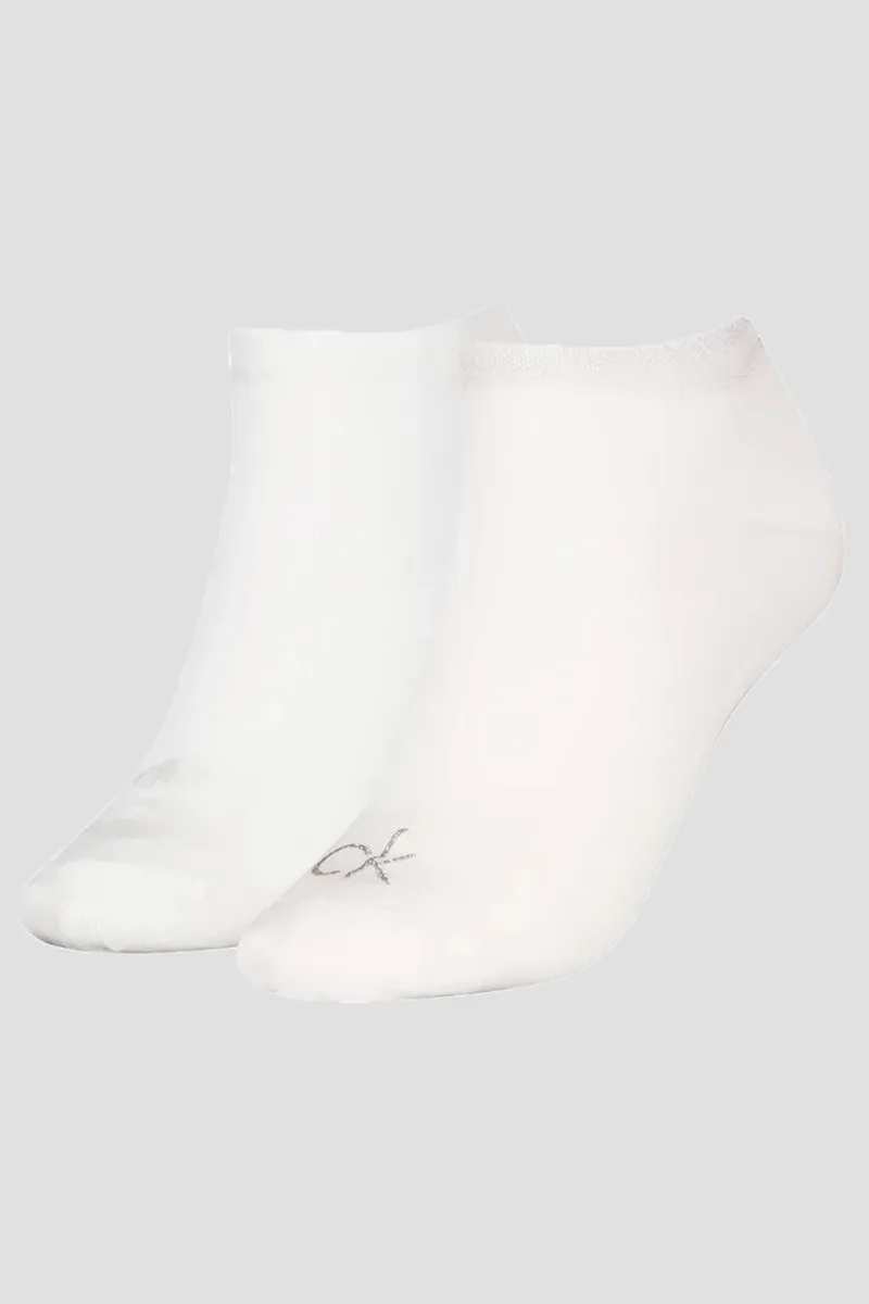 Calvin Klein γυναικείες κάλτσες κοφτές CK Women Sneaker Shiny (2 ζεύγη)-701230614-003