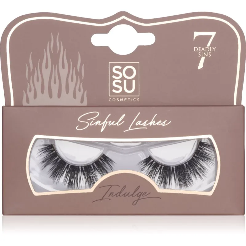 SOSU Cosmetics 7 Deadly Sins Lashes τεχνητές βλεφαρίδες Indulge 1 τμχ