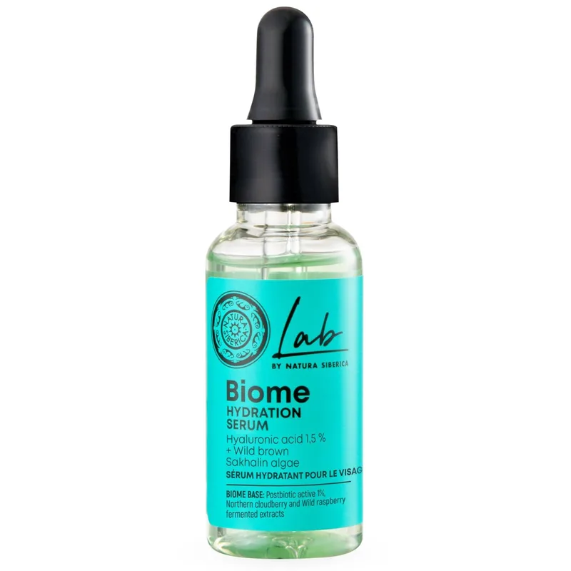 Natura Siberica Lab Biome Hydration Face Serum Ενυδατικός Ορός Προσώπου με Υαλουρονικό Οξύ & Άγρια Καφέ Φύκια Sakhalin 30ml