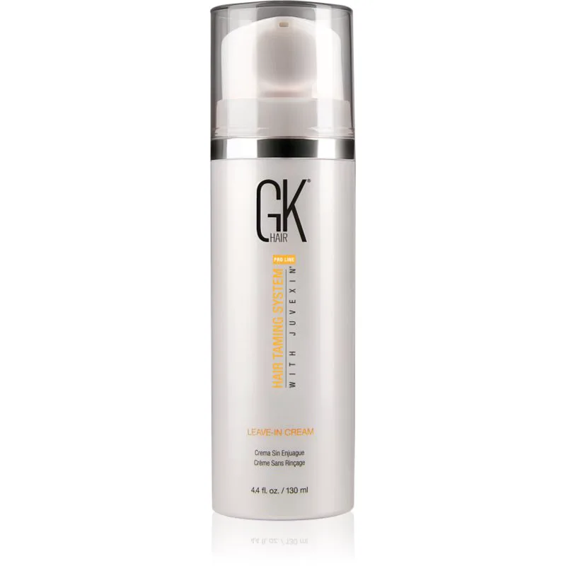 GK Hair Leave-In Cream θρεπτικό μαλακτικό χωρίς ξέβγαλμα Για λάμψη και απαλότητα μαλλιών με αντλία 130 ml