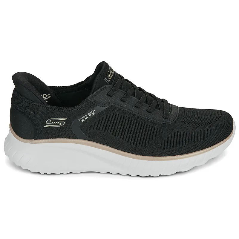 Γυναικεία Ανατομικά Sneakers Skechers Bobs Squad 117497/BKGD Μαύρα