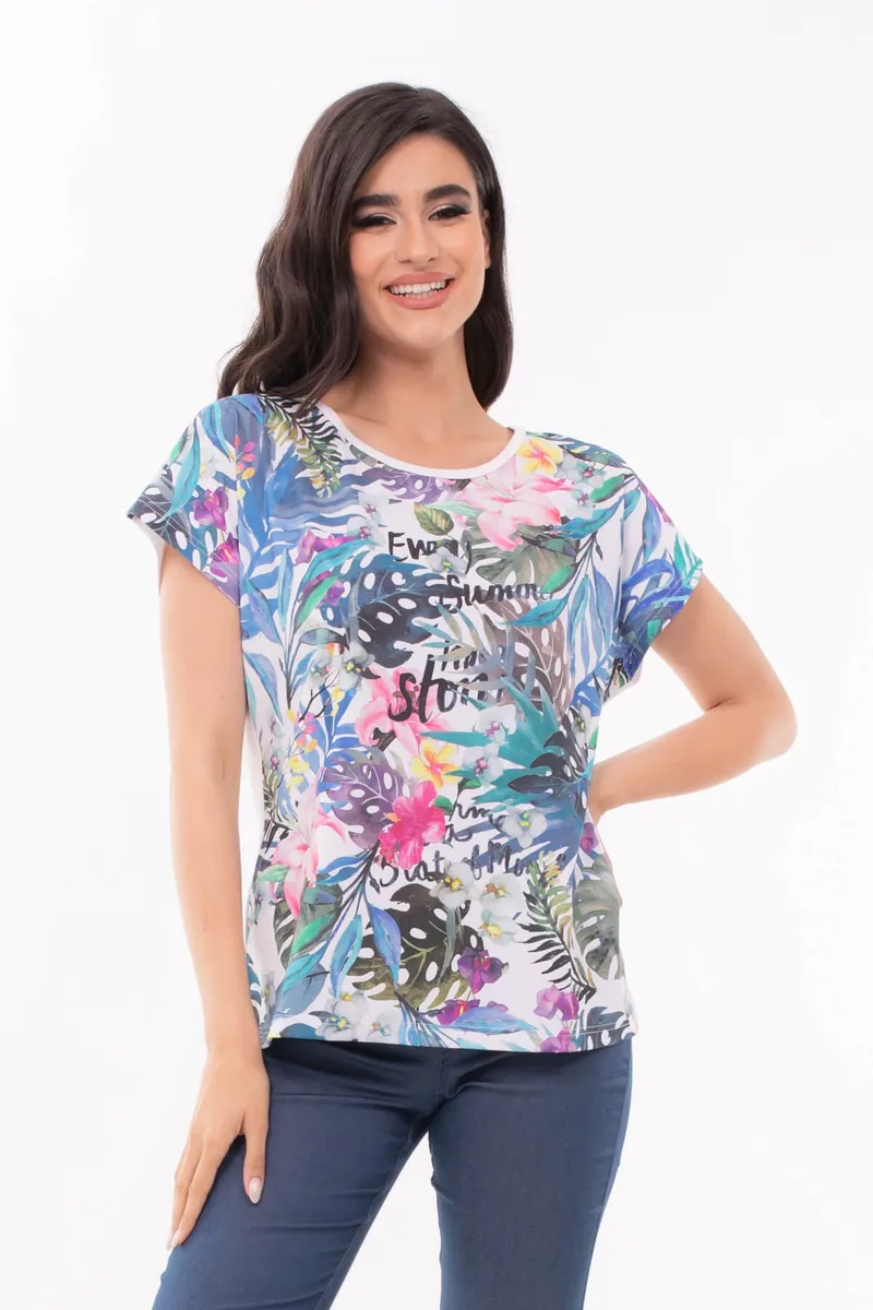 ΜΠΛΟΥΖΑ ΜΕ ΤΥΠΩΜΑ MULTICOLOR