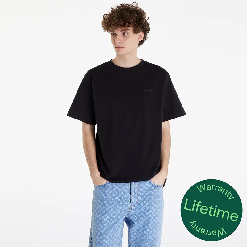 T-shirt Queens Men's Essential T-Shirt With Tonal Print Black S