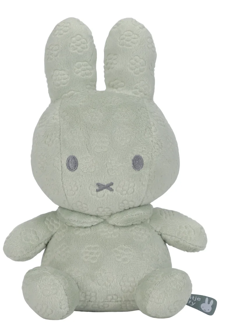 Λούτρινο Aπό Bελουτέ Ύφασμα 20cm Πράσινο Miffy Flowers