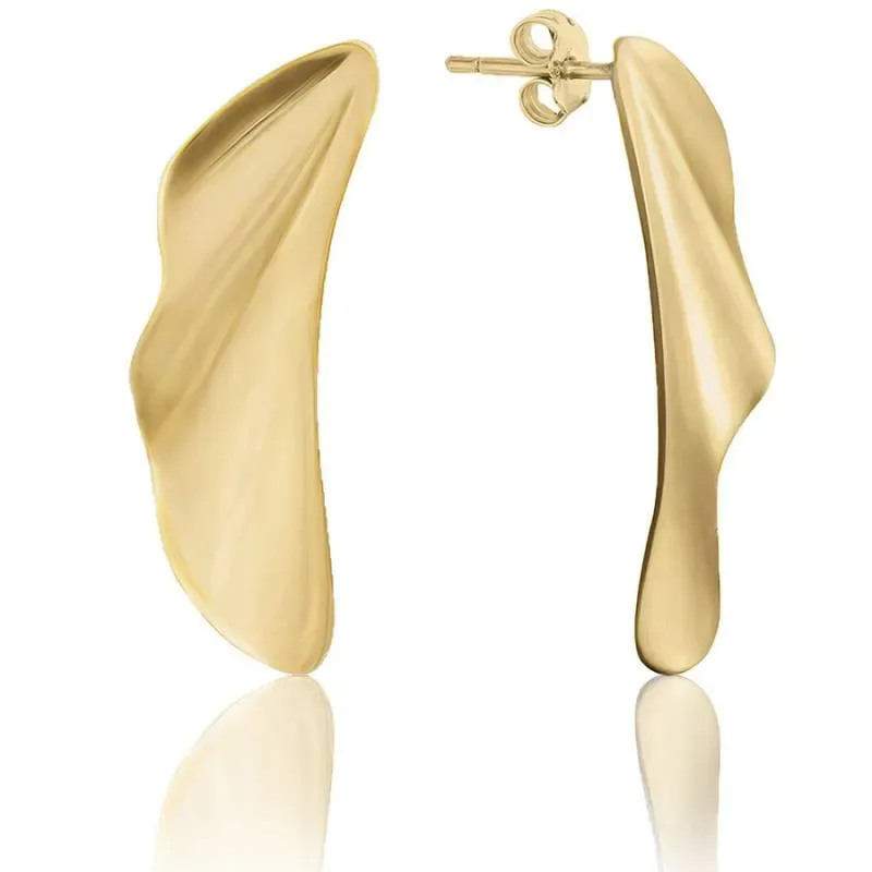 Επίχρυσα σκουλαρίκια JCOU Draped 925 JW913G4-01 JW913G4-01 Ασήμι