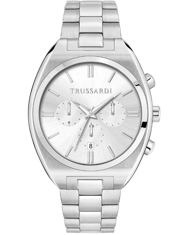 TRUSSARDI Metropolitan Chronograph - R2453159003, Silver case with Stainless Steel Bracelet
