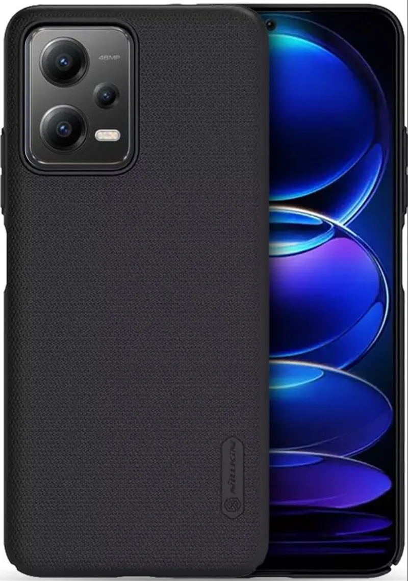 Nillkin Θήκη Super Frosted Shield Xiaomi Redmi Note 12 5G / Poco X5 - Black (6902048260368)