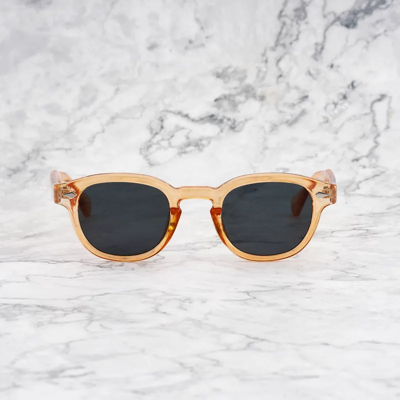 JOHNNY COLORED Tinted Sunglasses | Πορτοκαλί | Gray Shades | Explicit Poets Sunglasses