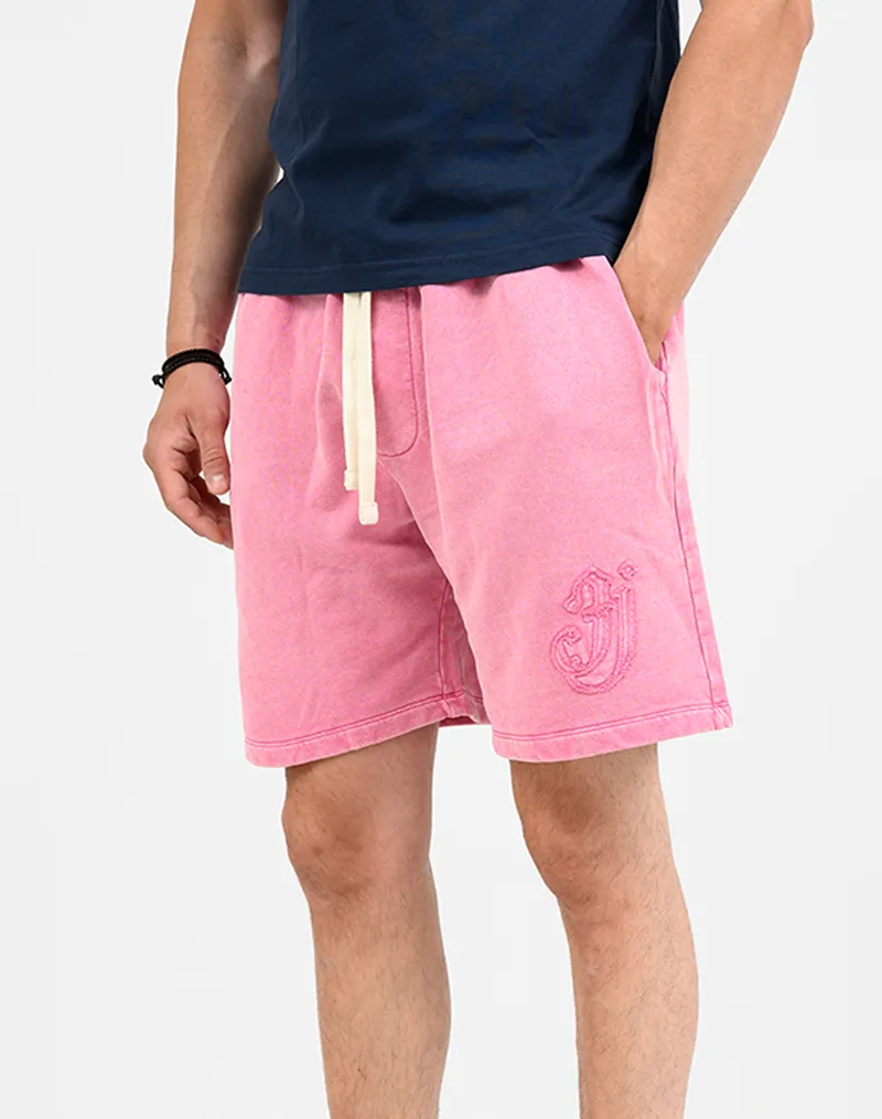 JACK&JONES JPSTBILL POP WASHED SWEAT SHORTS SRT 12296528-Ibis Rose Ροζ