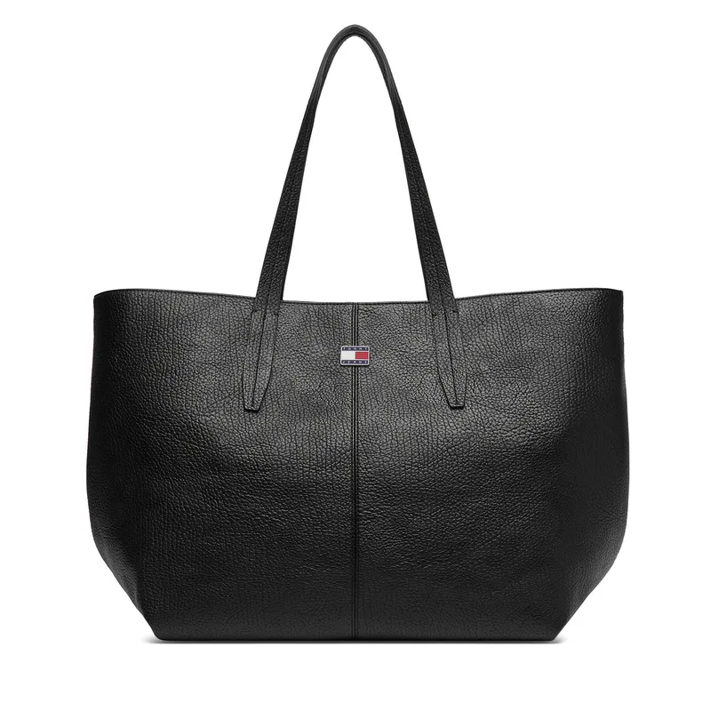 Τσάντα Tommy Jeans Tjw Slouchy City Tote AW0AW18789 Μαύρο