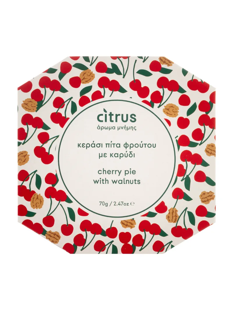 Παραδοσιακή πίτα με κεράσι & καρύδι, Χίου "Citrus" 70g>