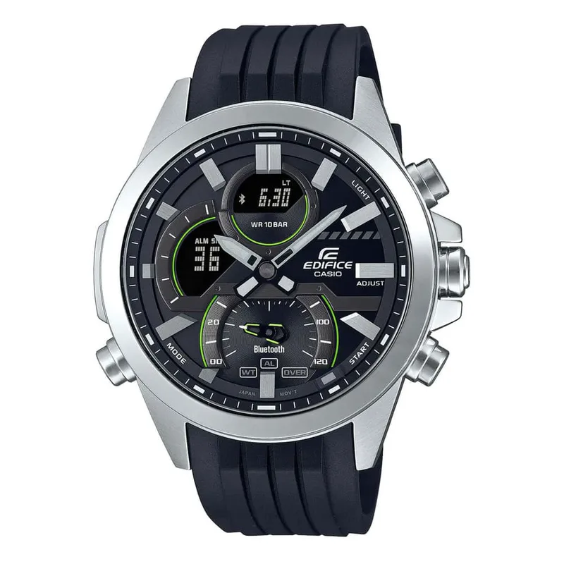 CASIO Edifice Black Rubber Strap ECB-30P-1AEF