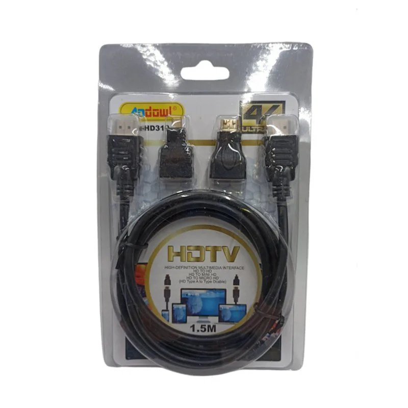 Andowl HD310 Cable HDMI male - HDMI male 1.5m Μαύρο