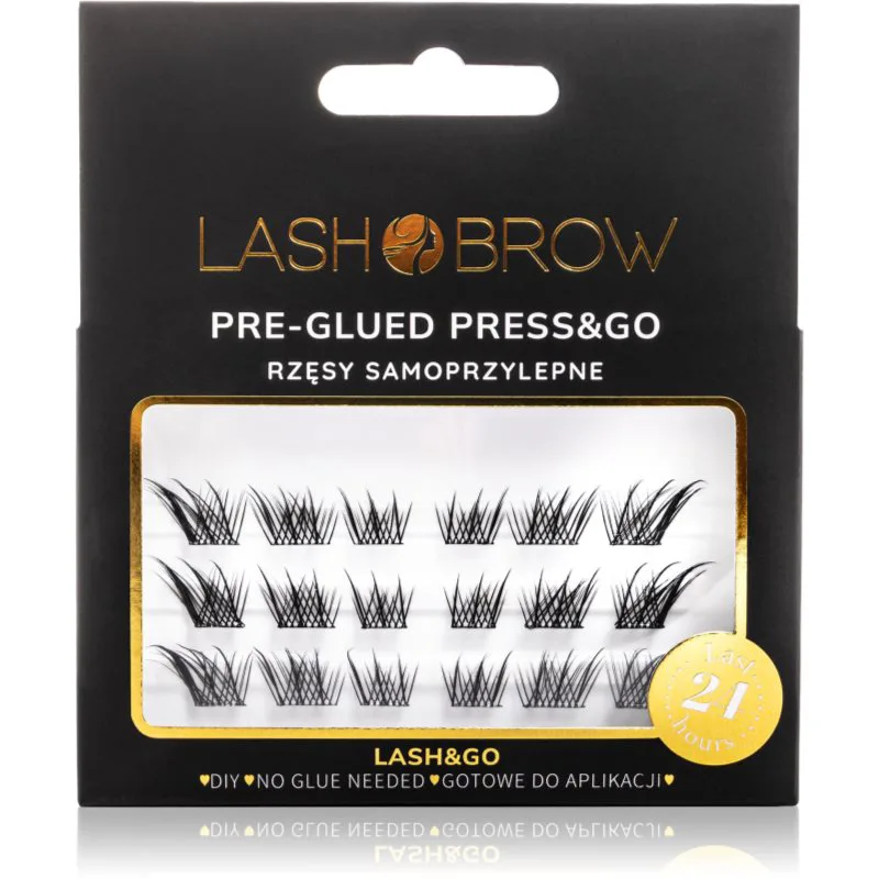 Lash Brow Press&Go Self-Adhesive Eyelashes αυτοκόλλητες βλεφαρίδες τουφάκια Lashy 1 τμχ