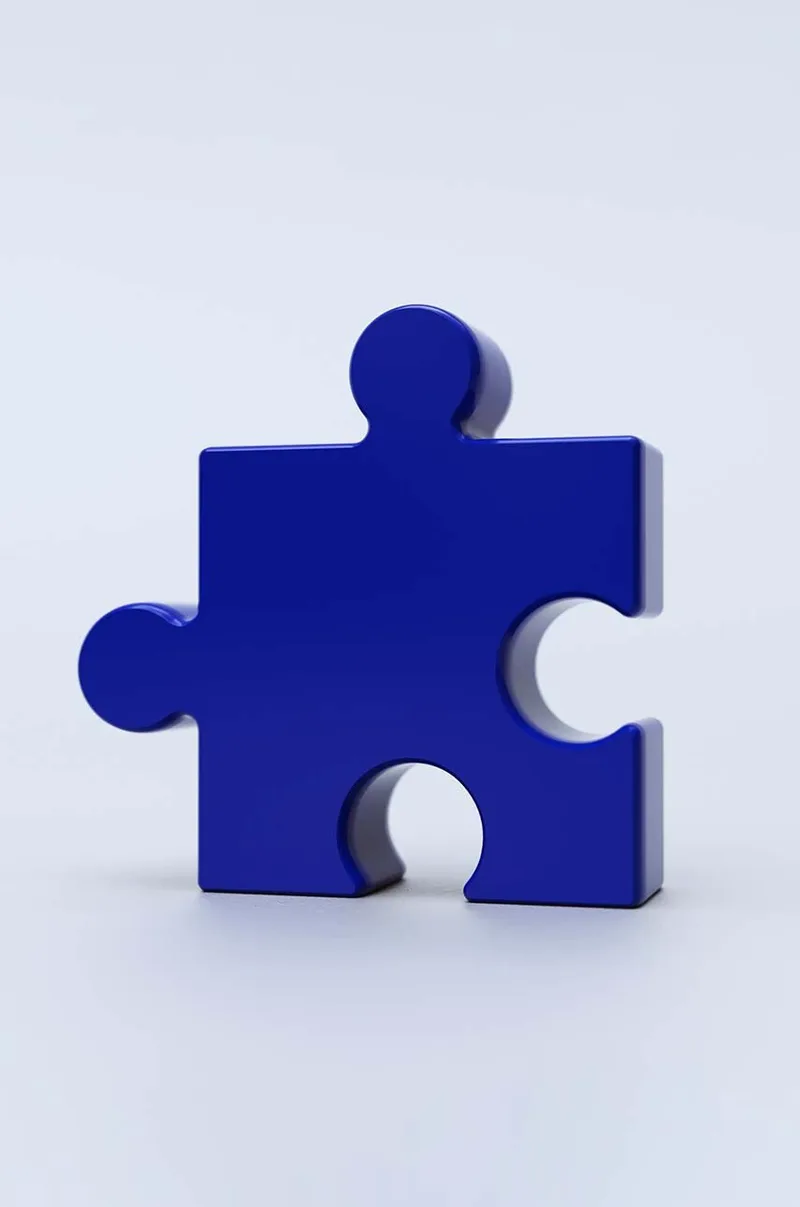 Διακοσμητικό βάζο Fluid Market Blue Puzzle Vase
