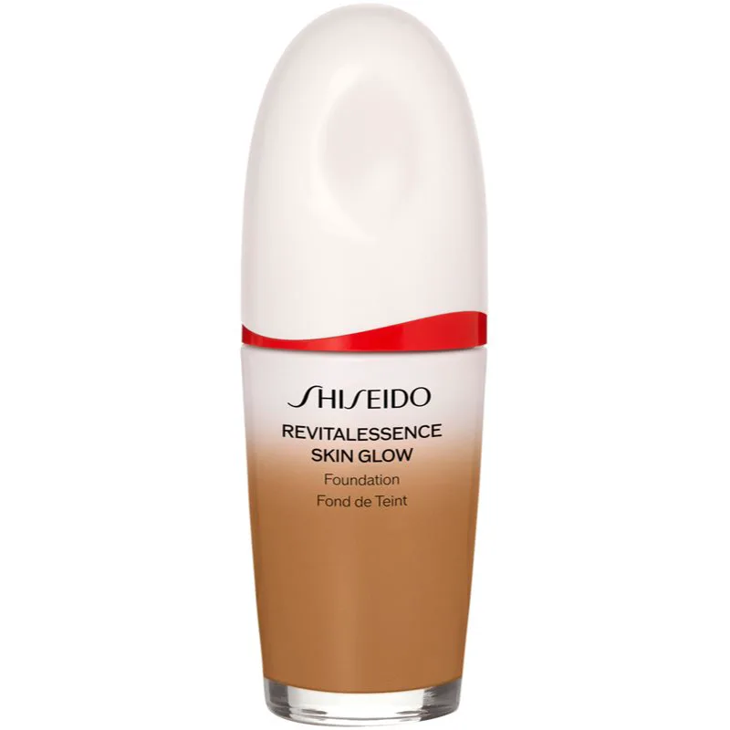 Shiseido Revitalessence Skin Glow Foundation ελαφρύ μακιγιάζ με λαμπρυντική επίδραση SPF 30 απόχρωση Bronze 30 ml