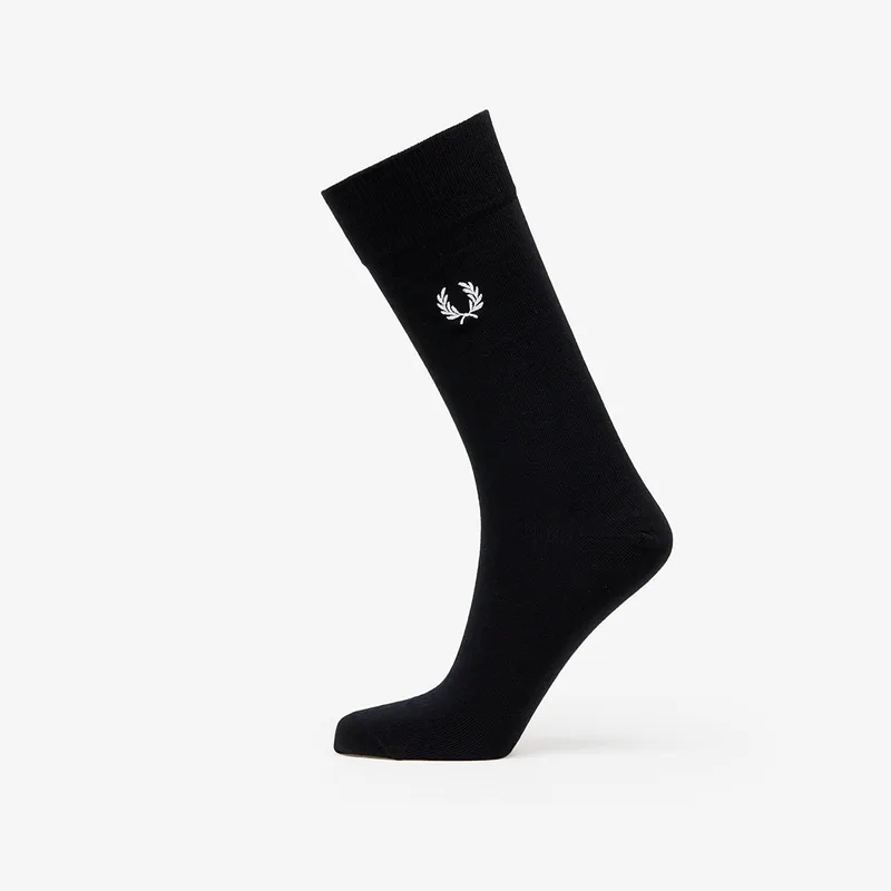 FRED PERRY Classic Laurel Wreath Sock Black/ Snow White 43-46