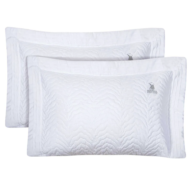 Ζεύγος Μαξιλαροθήκες Microfiber 50x70+8εκ. Classic 2351 Λευκό Greenwich Polo Club (Ύφασμα: Microfiber, Χρώμα: Λευκό) - Greenwich Polo Club - 233507002351