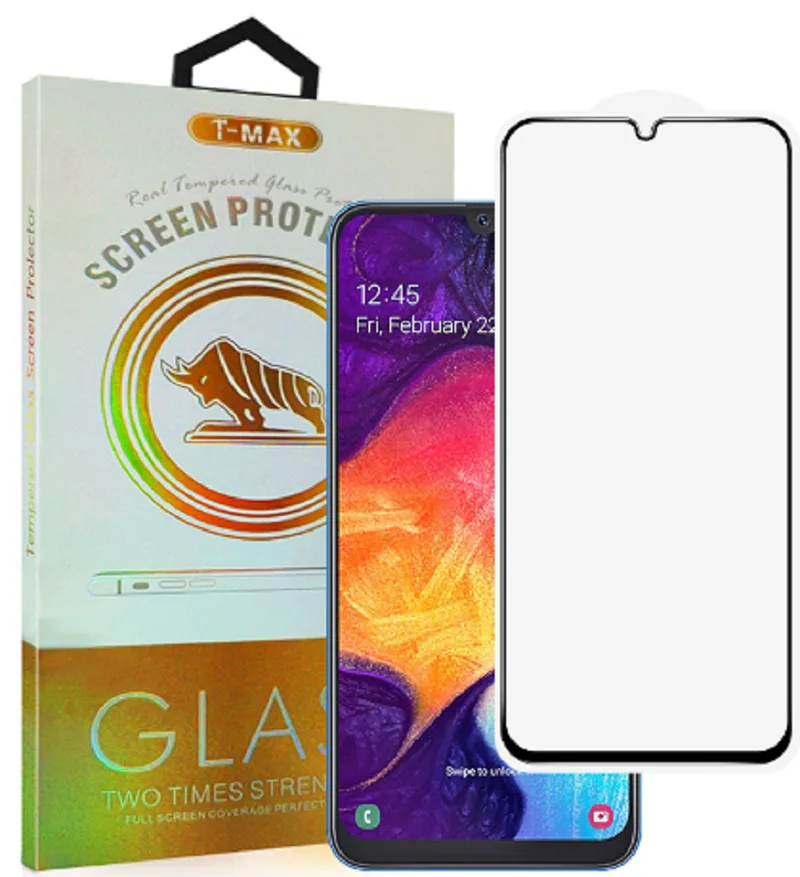 T-Max Premium 3D Tempered Glass Full Glue Fluid Despensing - Αντιχαρακτικό Γυαλί Οθόνης Samsung Galaxy A50 - Black (5206015066061)