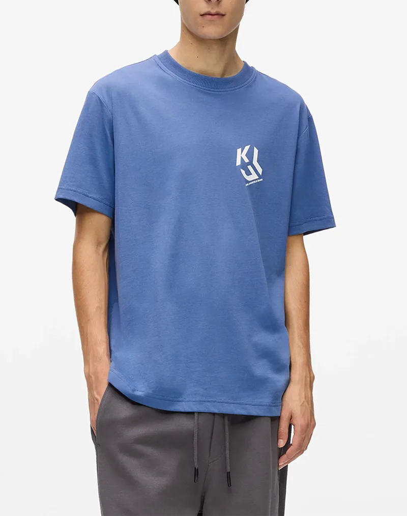 KARL LAGERFELD JEANS KLJ REG MONOGRAM TEE A2M17072-690 Blue