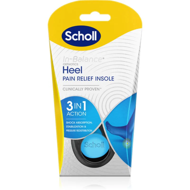 Scholl In-Balance Heel πάτοι παπουτσιών για φτέρνες μέγεθος Medium 1 ζευγάρι