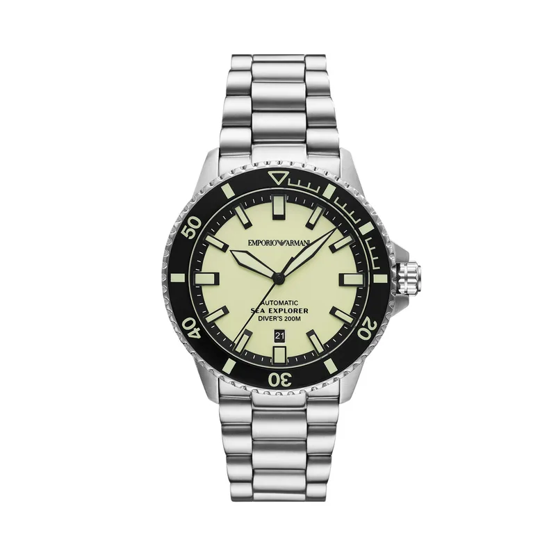 Ρολόι Emporio Armani Sea Explorer AR60083 Ασημί