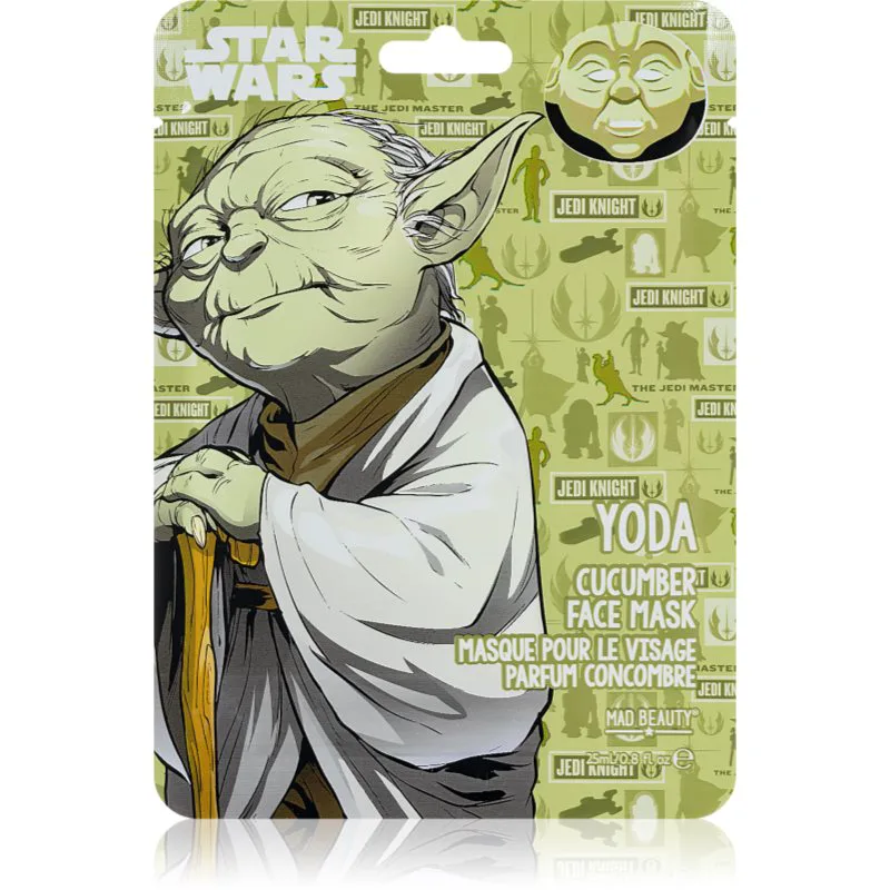 Mad Beauty Star Wars Yoda καταπραϋντική υφασμάτινη μάσκα 25 μλ