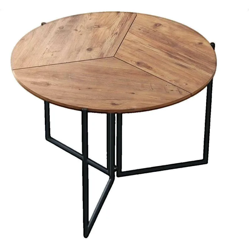 Τραπέζι φαγητού Bigbuy Table à manger Origami pliable chêne clair